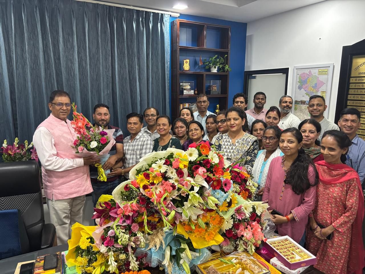 यूपीसीएल के नए एमडी पी.सी. ध्यानी से मिला संविदा कर्मचारी संगठन, समस्याओं के समाधान की जताई उम्मीद