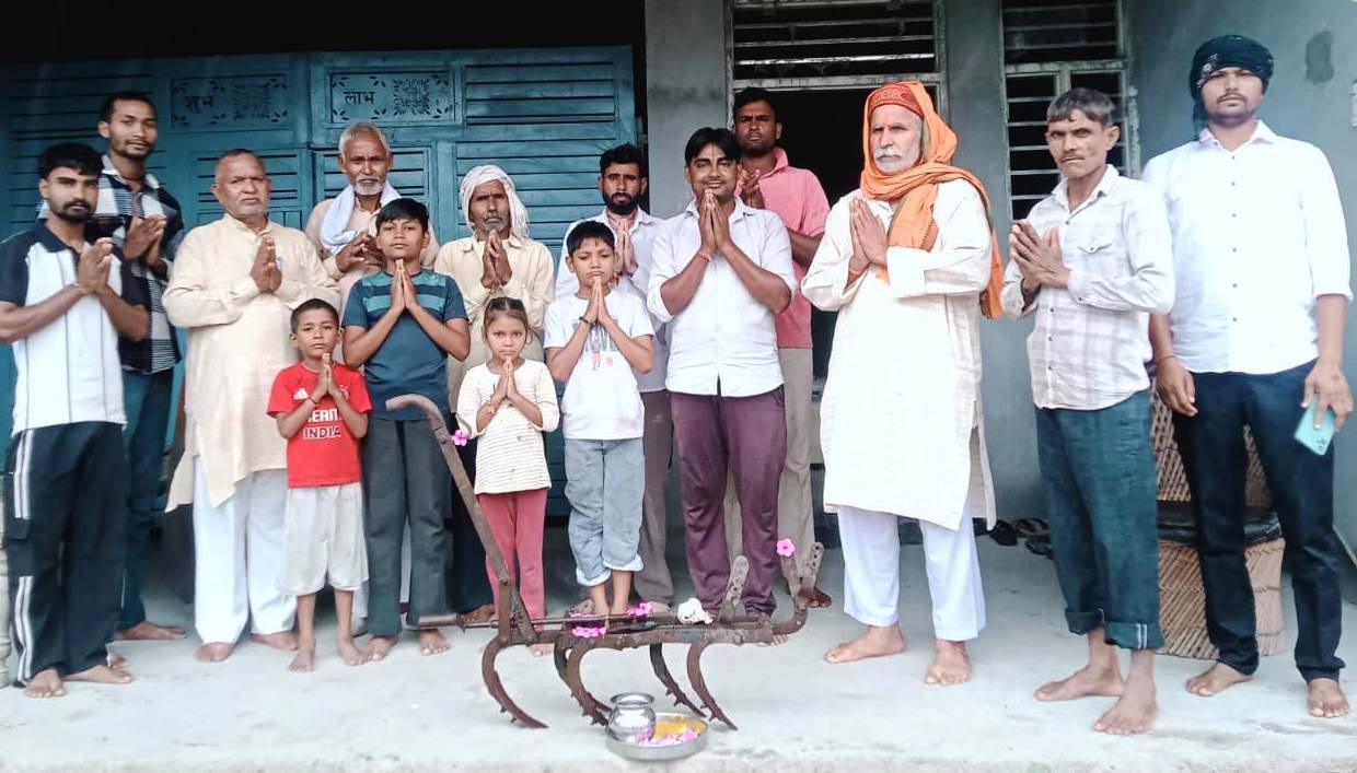 महिला सम्मेलन के लिए किसान संघ ने चलाया जनसंपर्क अभियान