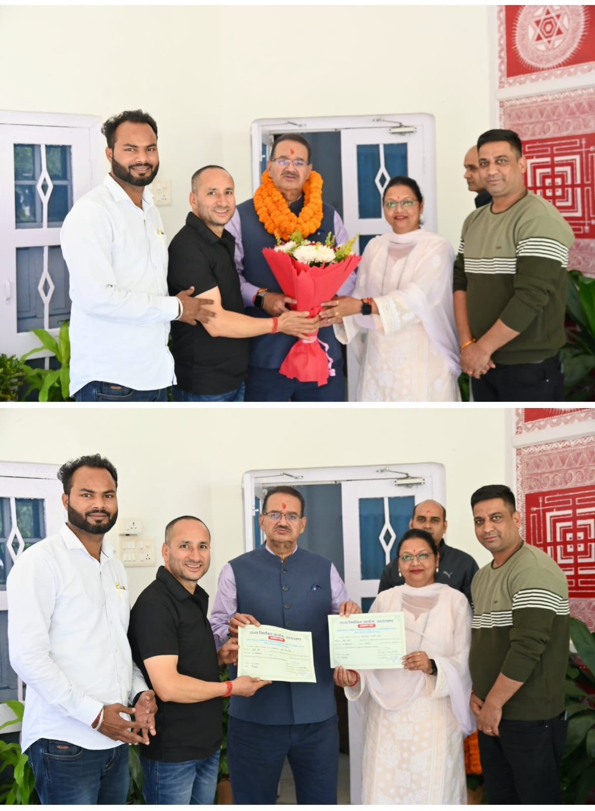 कैबिनेट मंत्री गणेश जोशी ने जिला नियोजन समिति का सदस्य निर्वाचित होने पर पार्षद भूपेन्द्र कठैत एवं नन्दनी शर्मा को दी बधाई