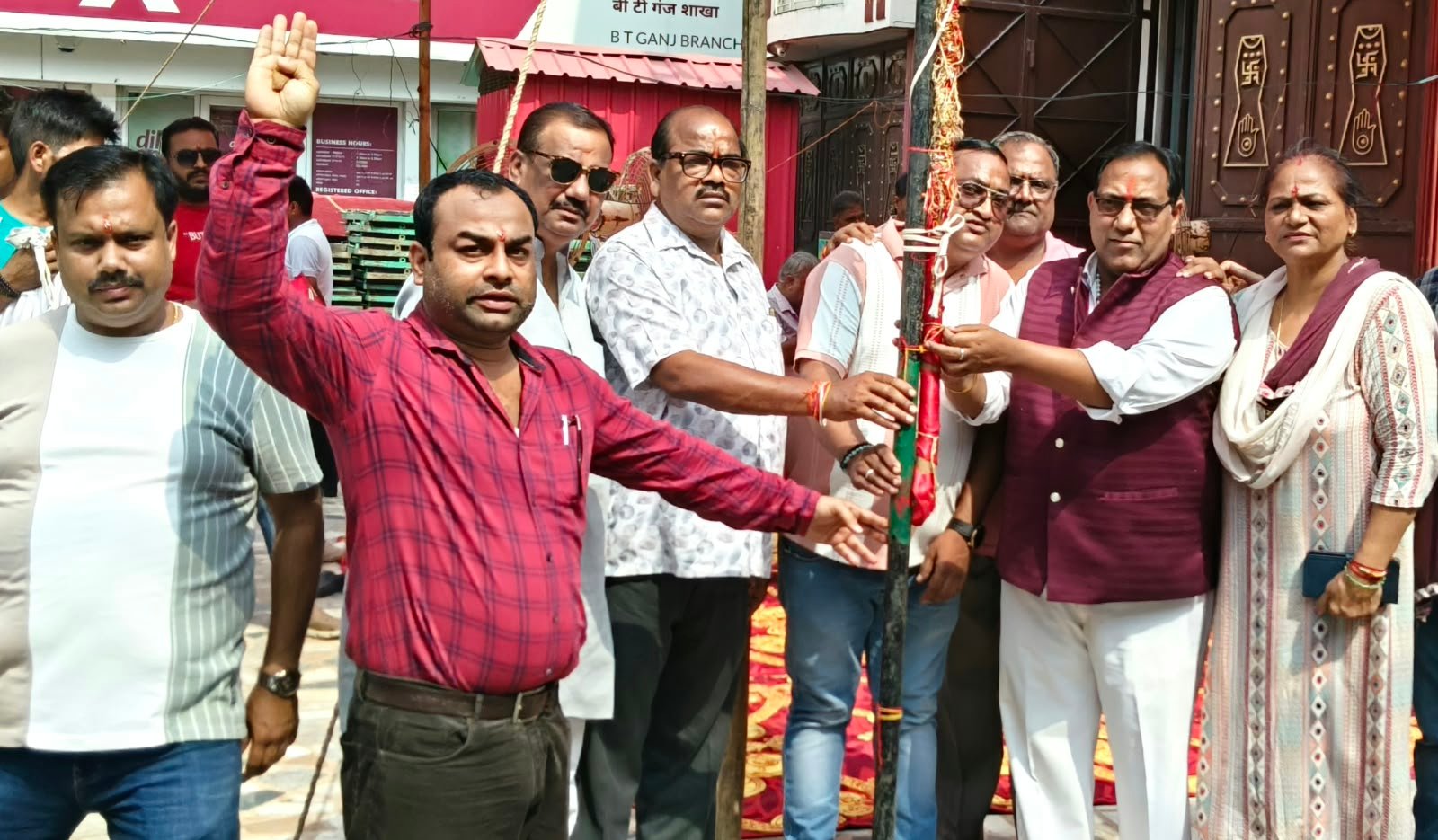 बीटीगंज,रुड़की में विधि-विधान से हुआ बल्ली पूजन कार्यक्रम,समिति के पदाधिकारियों ने शुरू की रामलीला महोत्सव की तैयारी